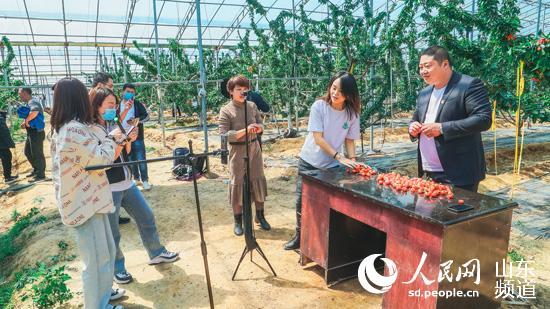 山东平度:“草根”网红直播,为当地农产品“带货”