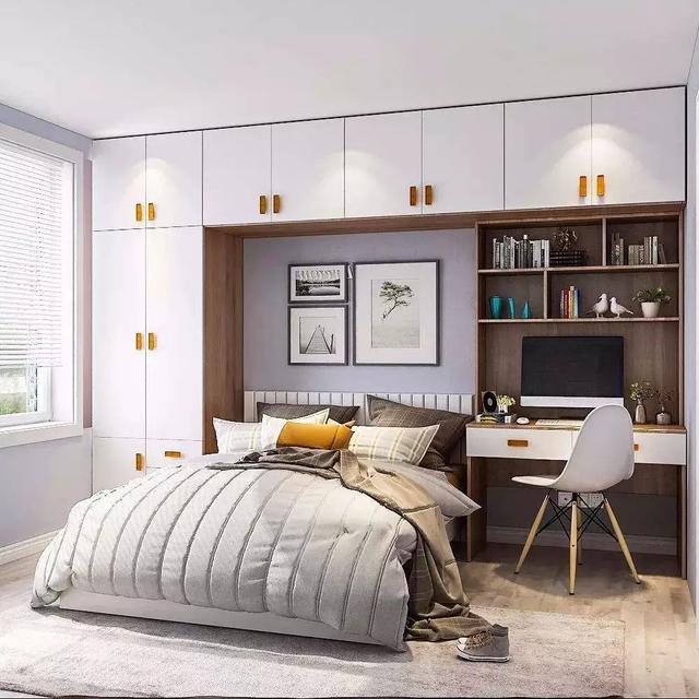 多抠出一个洞,衣柜还能变身床!飘窗也可以利用上!不仅好看还实用!