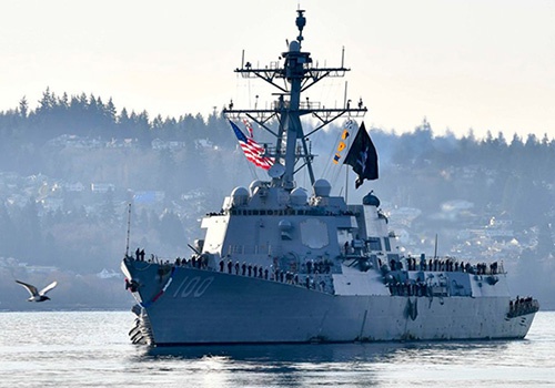 美军基德号驱逐舰新冠肺炎确诊病例增至33例