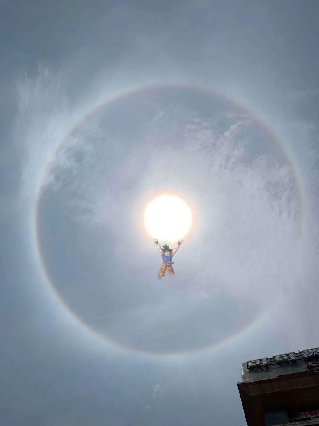 普宁上空惊现绝美日晕现象多图视频刷爆朋友圈