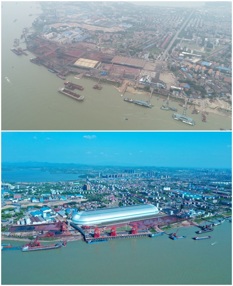 长江百年老港城陵矶的绿色"转身"