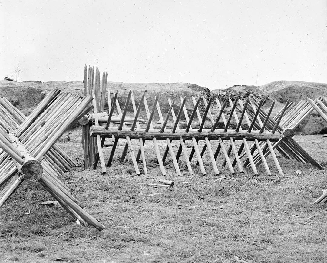 美国南北战争时期用到的拒马桩.