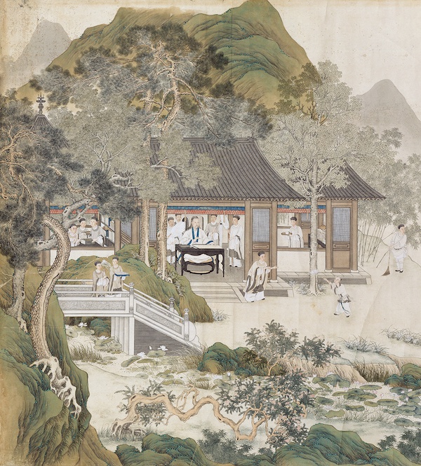 鉴赏|三希堂的金廷标贴落画