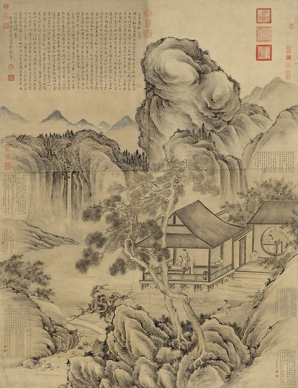 图十一   清董邦达《御制三希堂记意图》轴   故宫博物院藏