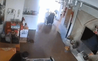 ▲电动车电池在家中突然起火