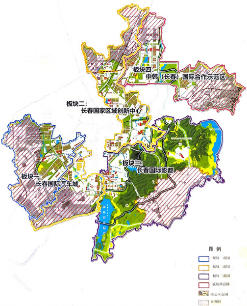 长春国际影都及中韩(长春)国际合作示范区"四大板块",正是其解决"工业