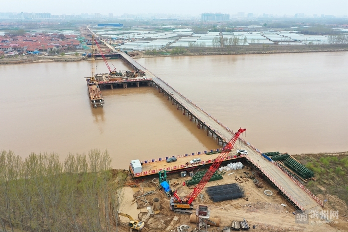 滨州黄河大桥项目最新工程进度来了!