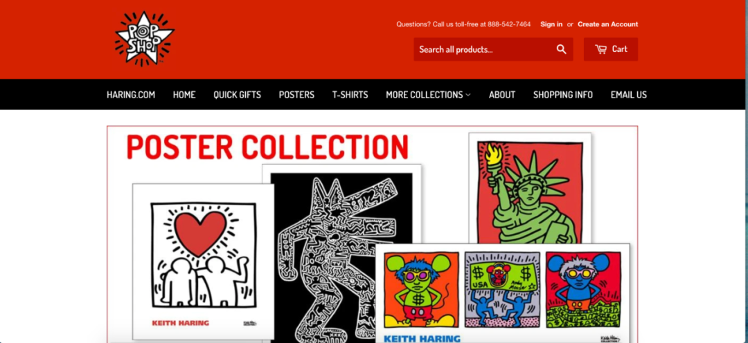 除了街头艺术家别忘了keithharing还作为popshop店长的身份
