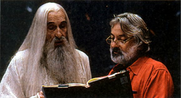 安德鲁·杰克在《指环王》片场.图片来源:安德鲁·杰克个人主页