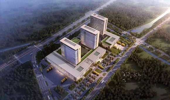 (医院效果图)德基酒店,城市奥莱正在规划中滨江新城目前还比较缺乏