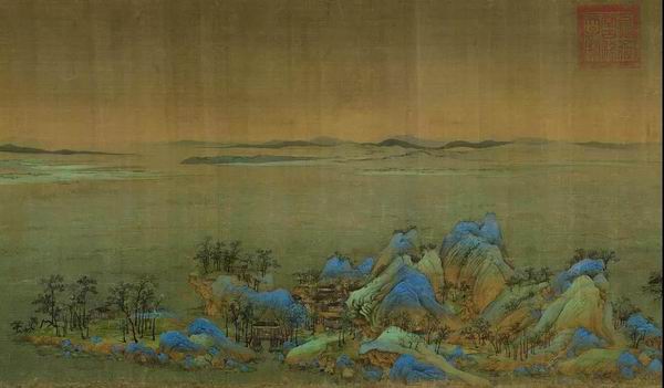 从 千里江山图 的青绿山水传统到创作 春江入海 手机新浪网 从 千里江山图 的青绿山水传统到创作 春江入海 手机新浪网