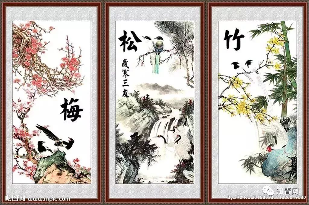 12,花中四君子:梅,兰,竹,菊