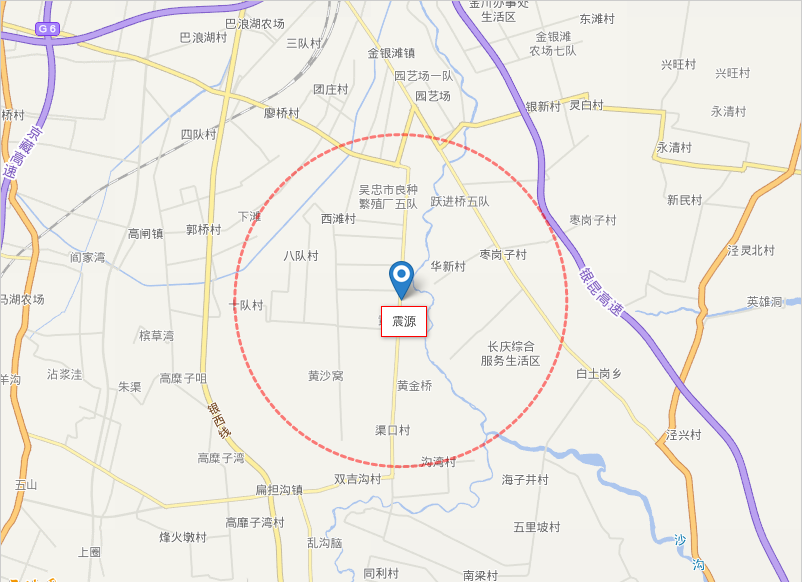 宁夏吴忠市利通区发生3.