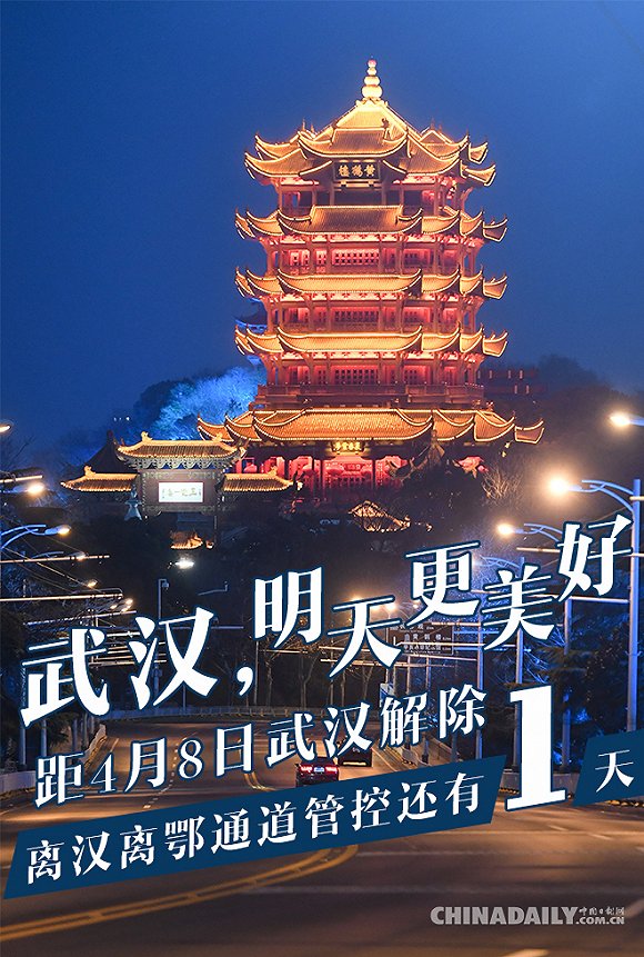 海报武汉解封在即愿你1如往昔波澜动远空