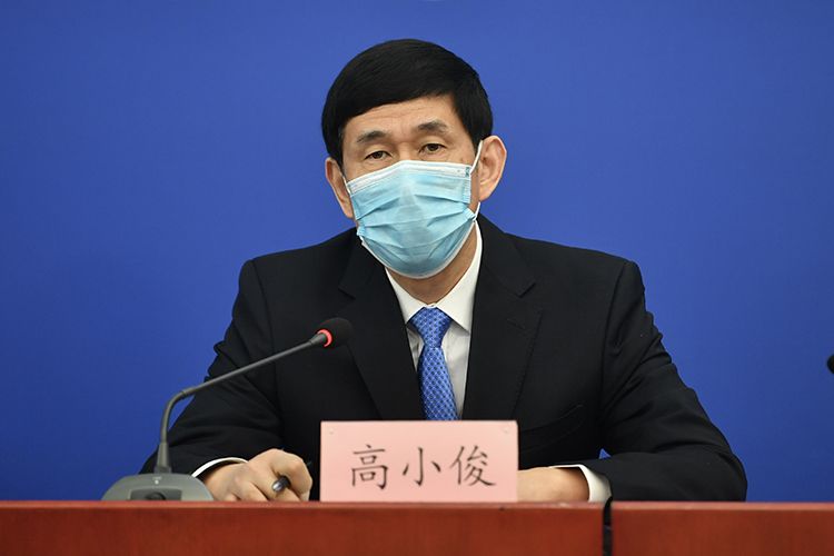 北京市卫生健康委消休说话人高幼俊回应记者挑问。