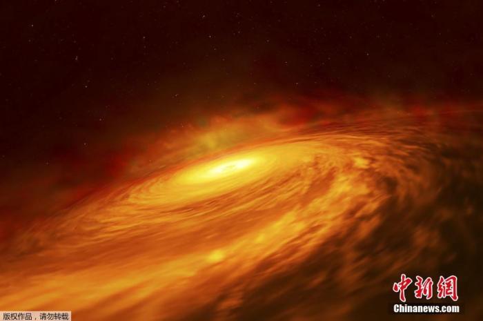 资料图：此前，科学家在距离地球7亿光年的霍尔姆15A星系团中，发现了一个质量为太阳400亿倍的超大黑洞。如果得到证实，将是这一半径约为10亿光年的区域中最大的超大质量黑洞。
