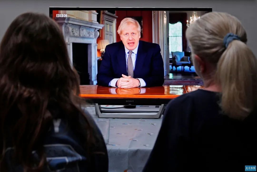 约翰逊公布路线图（图片来源：新华社）