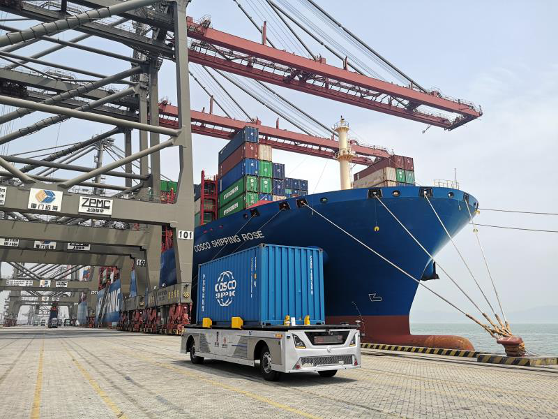 中国移动中国远洋海运东风公司联合发布5g智慧港口多项成果