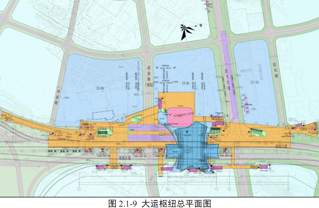 深圳大运站枢纽规划图图片
