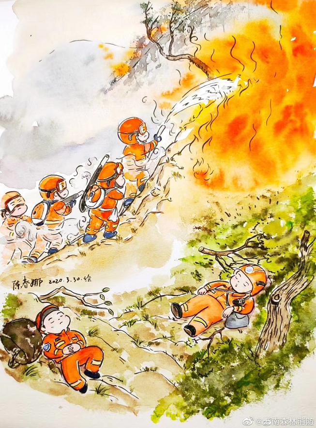 安宁山火烧到禄丰!|火场|森林火灾_新浪新闻