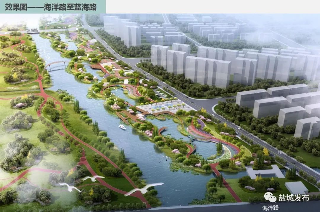 【关注】| 串场河生态修复湿地公园开工!净化母亲河 特色新景区!