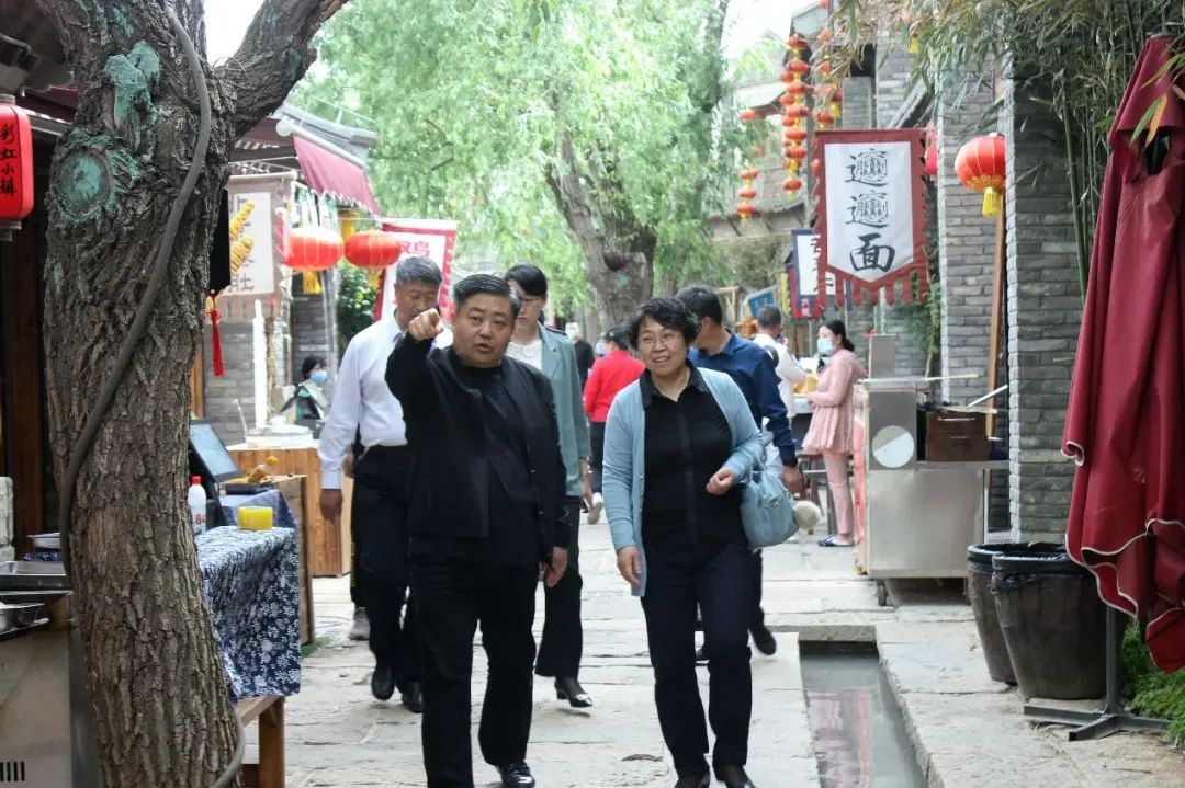 山东省精品旅游产业专班调研沂蒙彩虹小镇项目