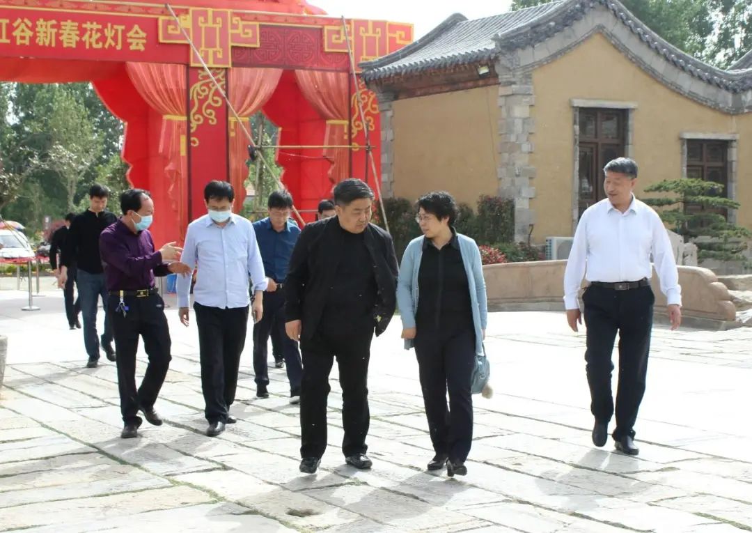 山东省精品旅游产业专班调研沂蒙彩虹小镇项目