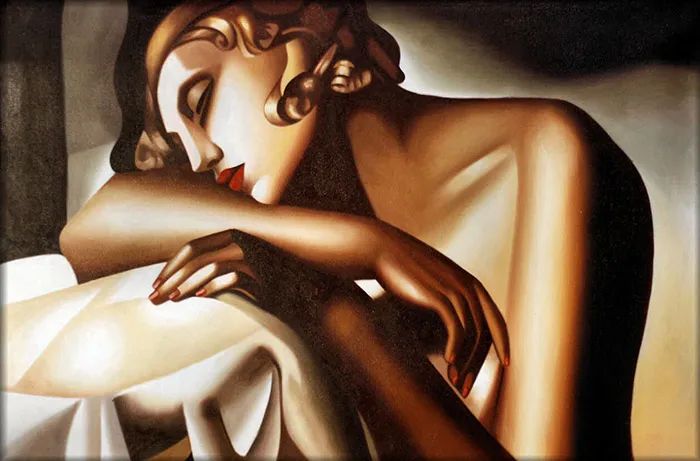 塔玛拉·德伦皮卡(tamara de lempicka 1898-1980)沉睡的女孩(the