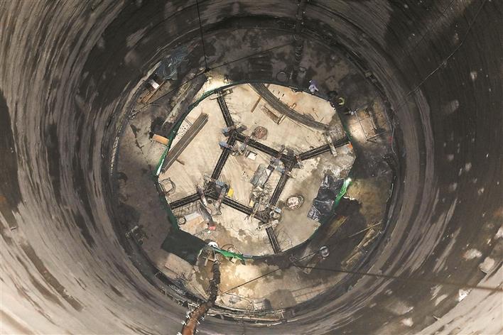 193米深井为马峦山隧道送新风