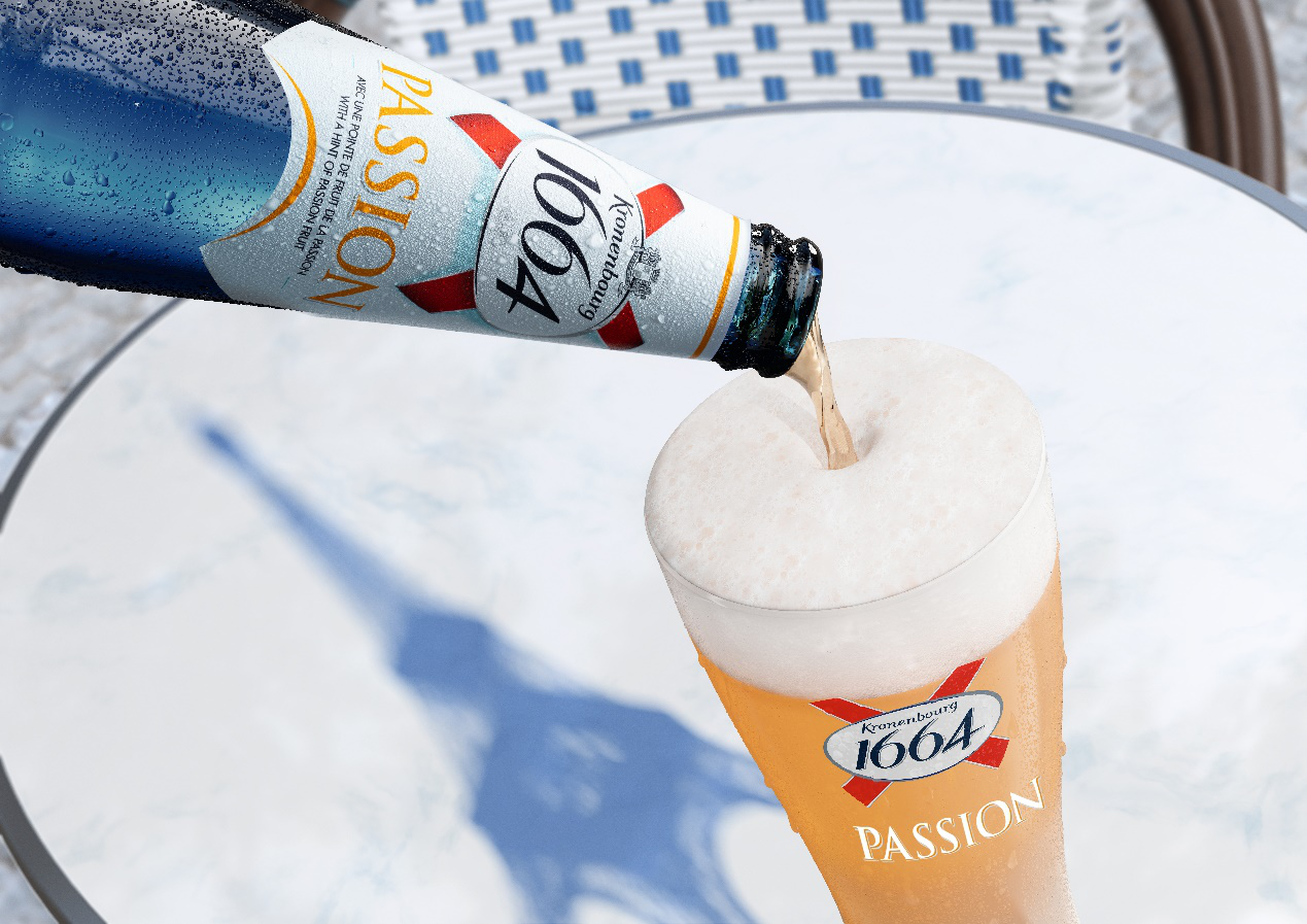 法国凯旋1664携手代言人倪妮共同推出全新夏日限定百香果风味啤酒