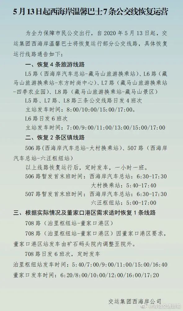 近期青岛一大批公交线路有调整!快看有你经常坐的吗?