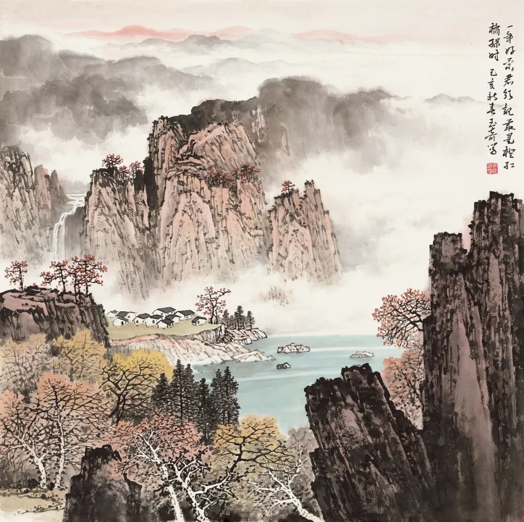 此心可鉴82万网友线上围观佘玉奇山水画慈善义卖作品展