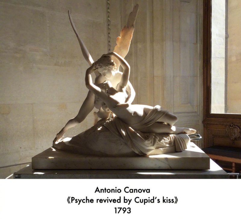 by cupids kiss》安东尼奥·卡诺瓦是新古典主义最伟大的雕塑家之一