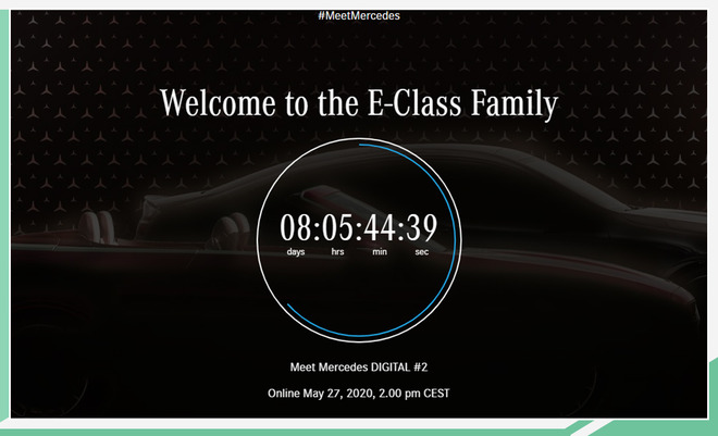 奔驰新款E级轿跑/敞篷版预告 5月27日正式亮相