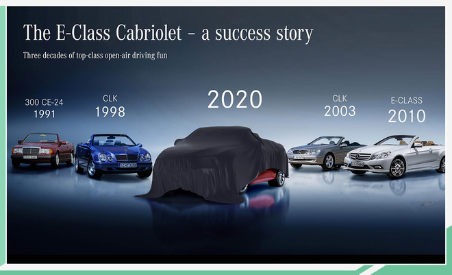 奔驰新款E级轿跑/敞篷版预告 5月27日正式亮相