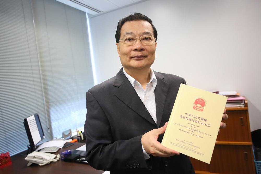 港区全国人大代表谭耀宗:望中央在港设机构,助港生学好历史