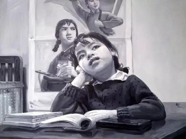 图为喻红▲自画像追忆喻红婚史之路当年,喻红还被公认为央美校花