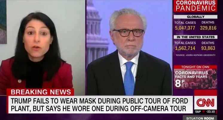 内塞尔（左）接受CNN采访视频截图