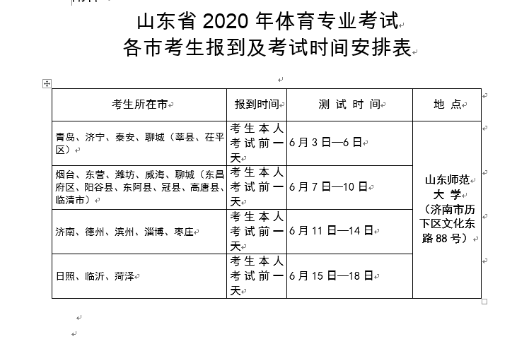 山东省教育厅最新通知!事关普通高等学校体育专业招生!