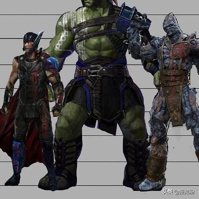 除了大家比较熟悉的雷神,绿巨人,石头人寇格,手刀虫米克外,还有几位戏