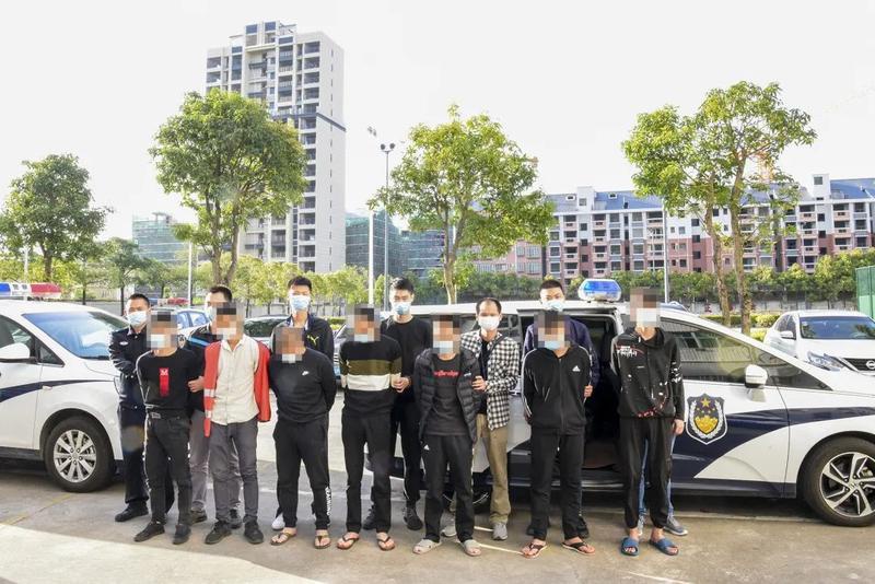 兴宁飓风48号打击电信网络诈骗专案办结14名团伙成员全部逮捕