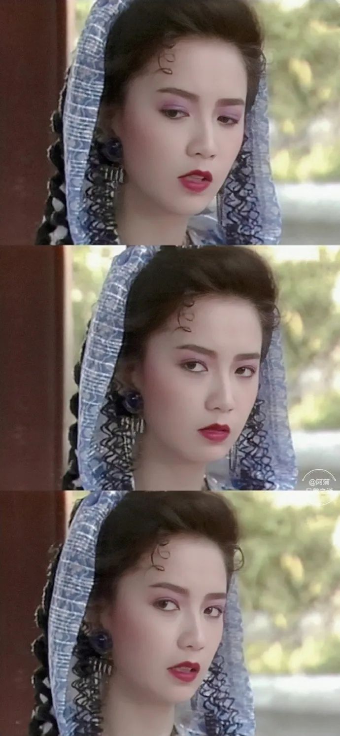 娇俏的伊兰公主曾华倩好美啊什么发型都合适