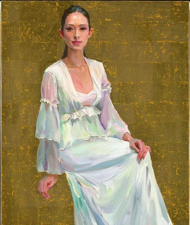 图为喻红写生油画作品——章子怡希望她继续创作出无与伦比的美腐动