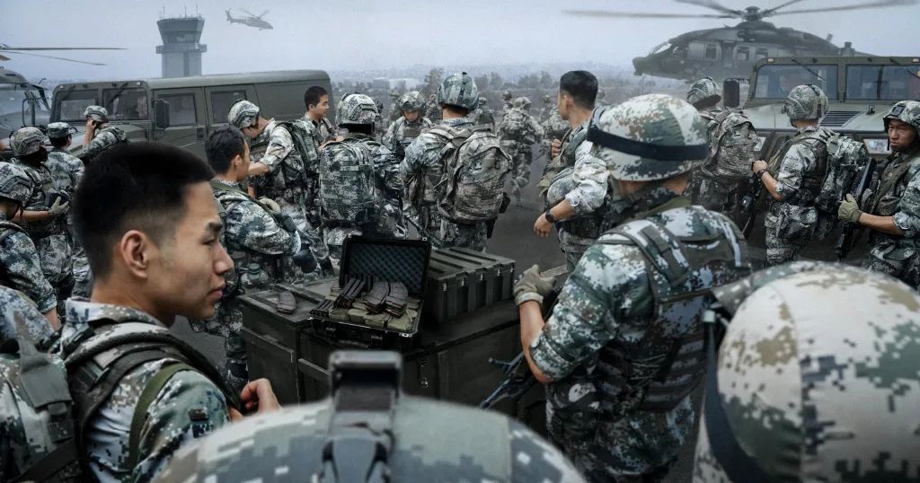 川美军迷社学生拍摄武力统一大片够猛