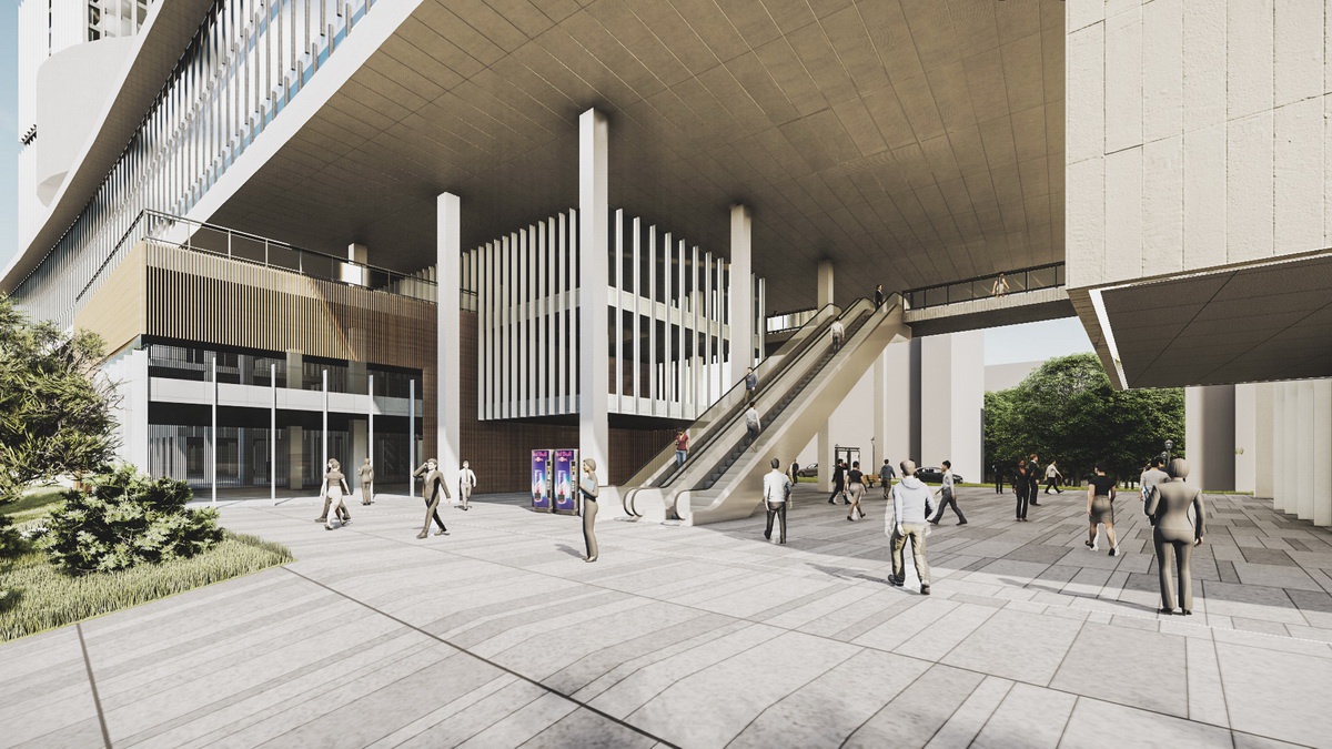 山东济南"悬空景观长廊" ——济南市钢城区科创中心建筑方案设计