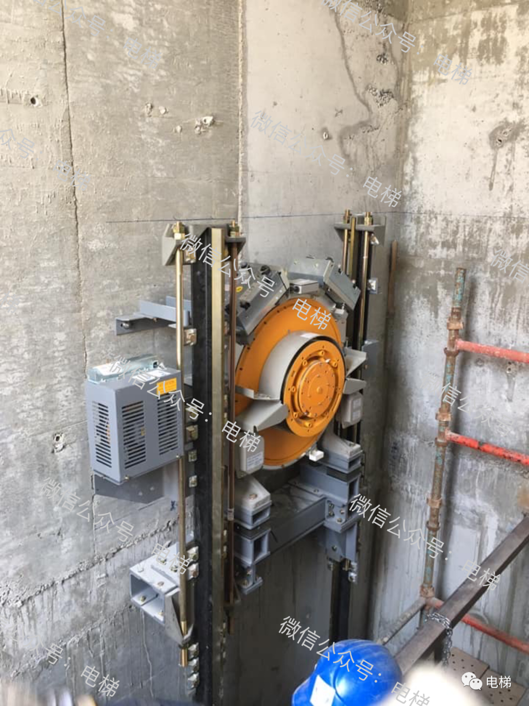 第一次见日立这种电梯主机!