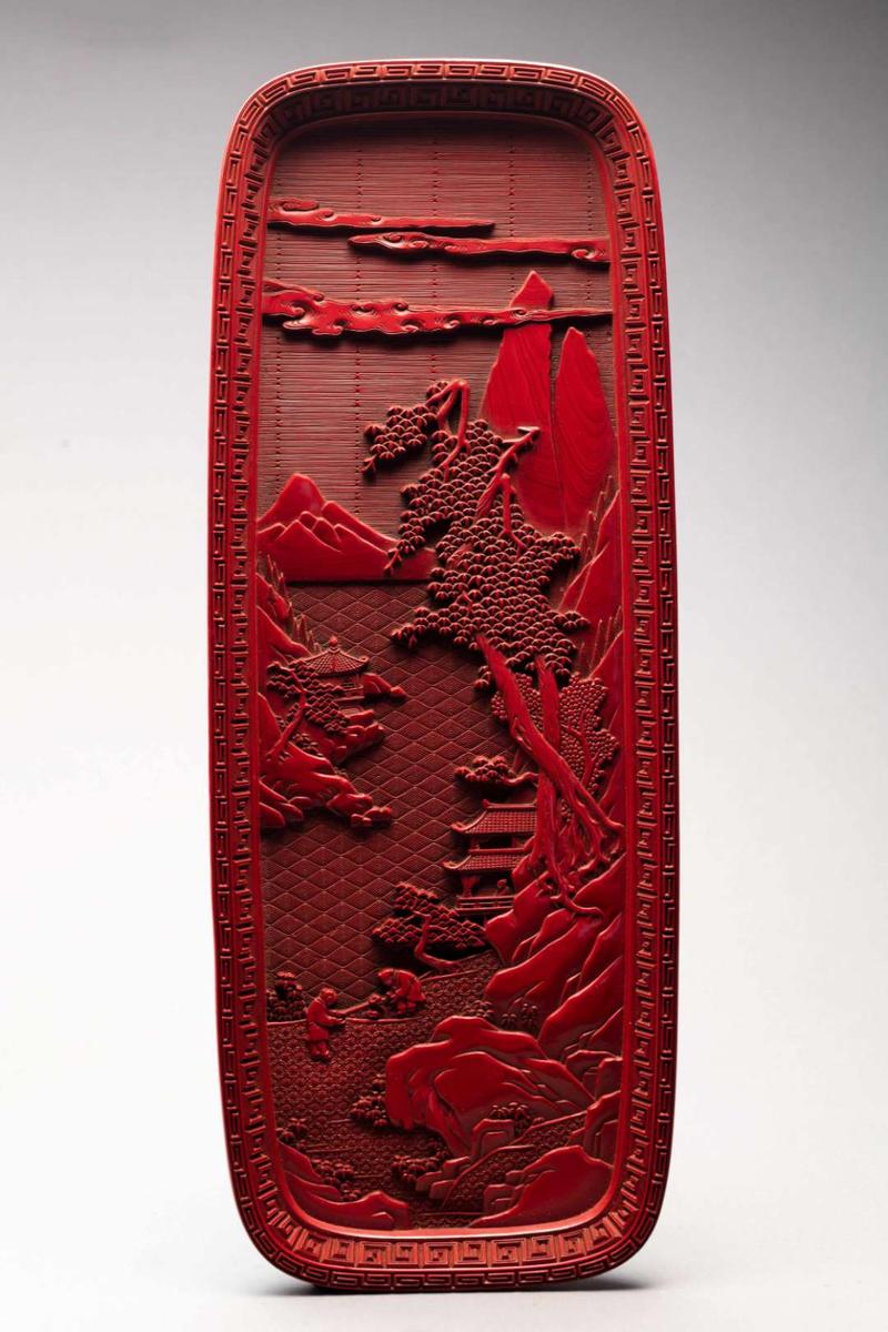 收藏悠然策藜杖归向桃花源