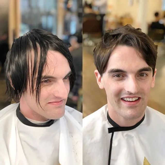 专门为男性做造型,尤其帮助那些有脱发困扰的男士解决发型问题
