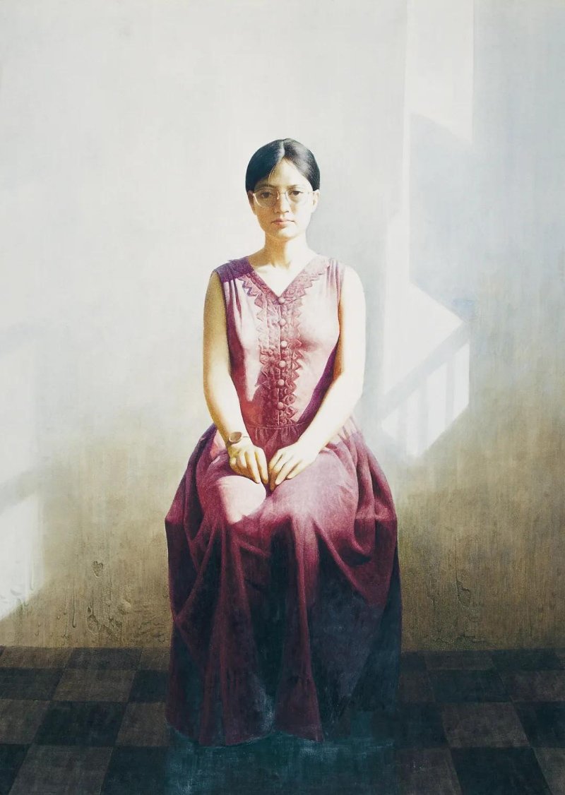 张鸿宝 窗前 纸本水彩 104×74cm张鸿宝 断崖黄昏 纸本水彩 38×52cm