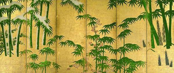 日本 国宝 燕子花图屏风 尾形光琳的旅愁和思念 燕子花图屏风 东京国立博物馆 新浪新闻